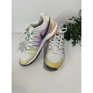 Nike Air Zoom Vapor X Tennis Shoes Womens Size 8 White/Purple Mesh Upper